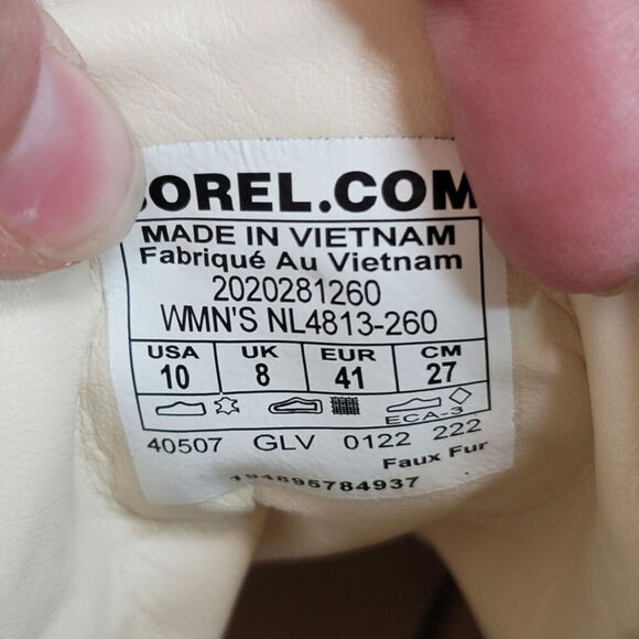 SOREL Brex Cozy Waterproof Boot in Nova Sand/Sea Salt, sz 10 - Picture 9 of 16